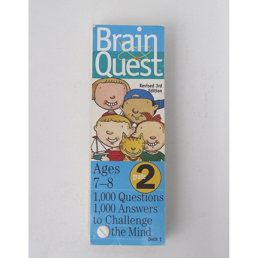 Brain Quest Grade 2 Revised 3rd Edition Deck 1 Ages 7-8 1000 Questions Answers
